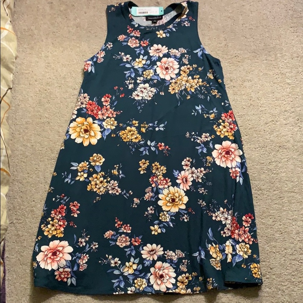 Green Floral Dress
